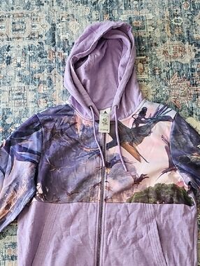 PANDORA  The World Of Avatar Lavender Graphic Zip-Up Hoodie with Fantasy Print